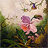 Sample of painting: Two Hummingbirds with a Pink Orchid