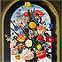 Sample of painting: Bouquet in an Arched Window