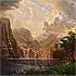 Sample of painting: Among the Sierra Nevada Mountains, California