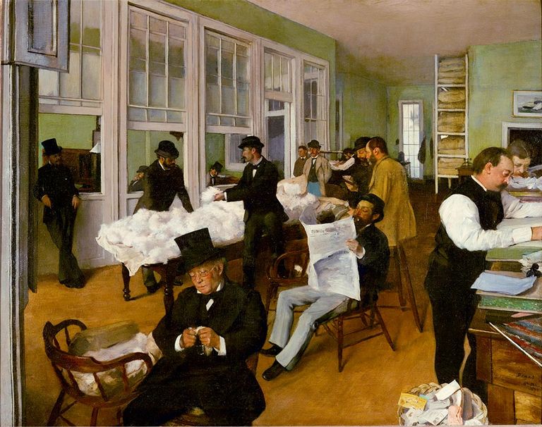 The Cotton Exchange in New Orleans, 1873 | Edgar Degas