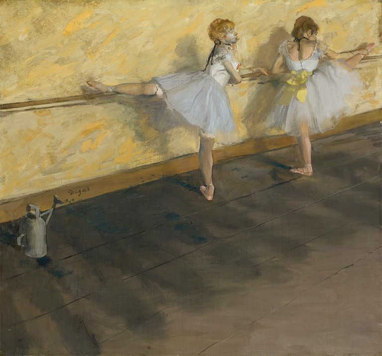 Dancers Practicing at the Barre, 1877 | Edgar Degas