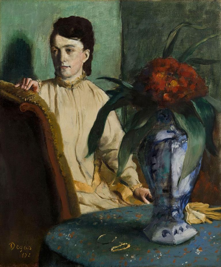 Woman with vase, 1872 | Edgar Degas