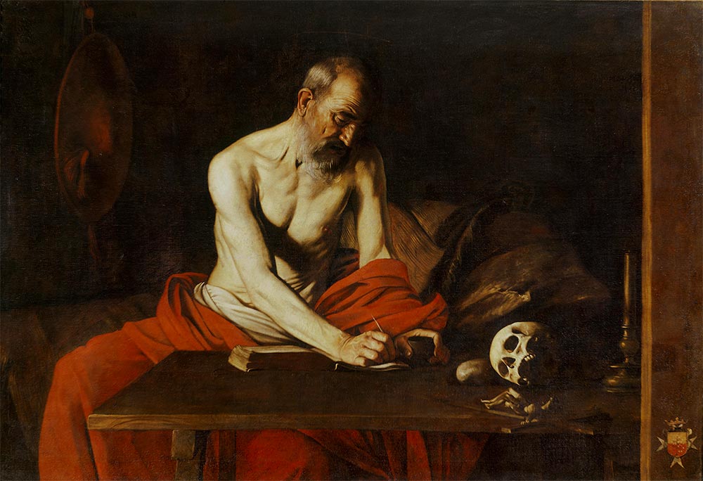 Saint Jerome Writing, c.1607 by Michelangelo Merisi da Caravaggio