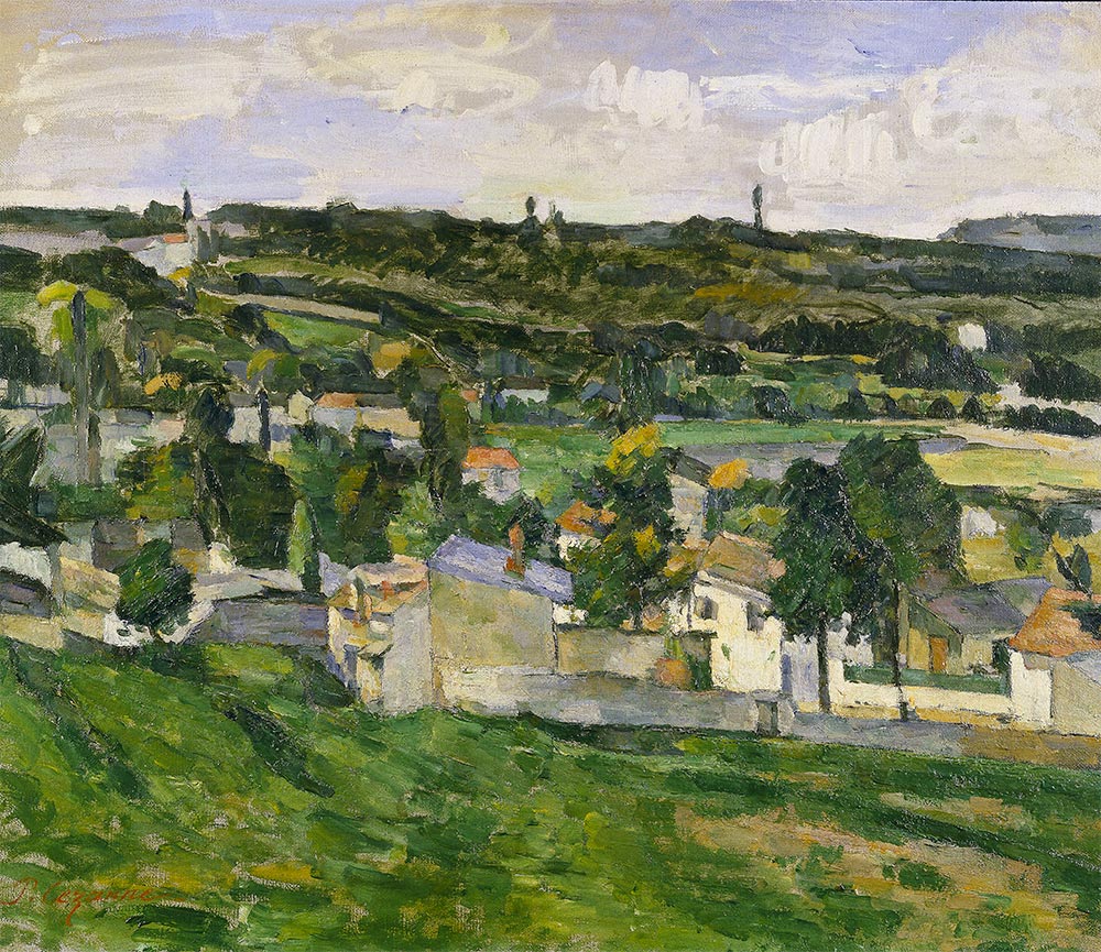 Near Auvers-sur-Oise by Paul Cezanne